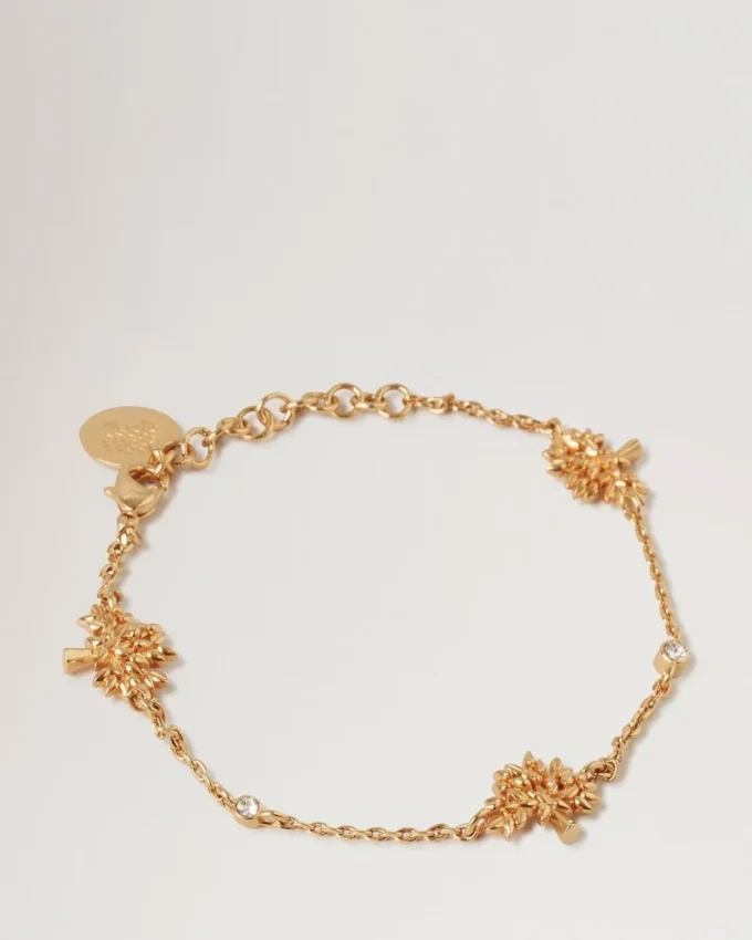 Mulberry Tree Charm-Armband aus vergoldetem Messing für Damen Mulberry Tree Charm-Armband aus vergoldetem Messing für Damen