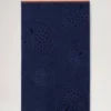 Mulberry Tree Jacquard-Handtuch Navy & Teak Baumwolle