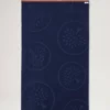 Mulberry Tree Jacquard-Handtuch Navy & Teak Baumwolle