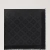 Mulberry-Tuch Schwarz Baumwoll-Seidenmischung Damen Mulberry-Tuch Schwarz Baumwoll-Seidenmischung Damen