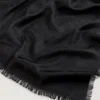 Mulberry-Tuch Schwarz Baumwoll-Seidenmischung Damen Mulberry-Tuch Schwarz Baumwoll-Seidenmischung Damen