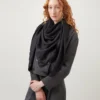 Mulberry-Tuch Schwarz Baumwoll-Seidenmischung Damen Mulberry-Tuch Schwarz Baumwoll-Seidenmischung Damen