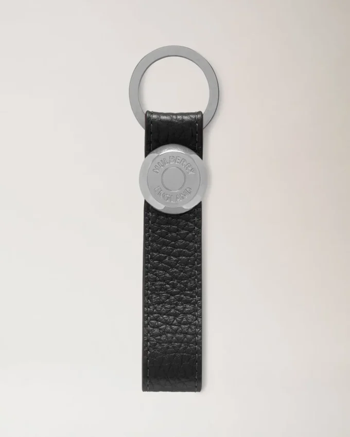 Nieten-Schlüsselanhänger, schwarz, Heavy Grain, Herren