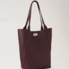 North South Bayswater Tote Black Cherry Heavy Grain