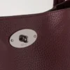 North South Bayswater Tote Black Cherry Heavy Grain