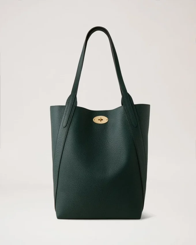 North South Bayswater Tote Mulberry Green Heavy Grain North South Bayswater Tote Mulberry Green Heavy Grain
