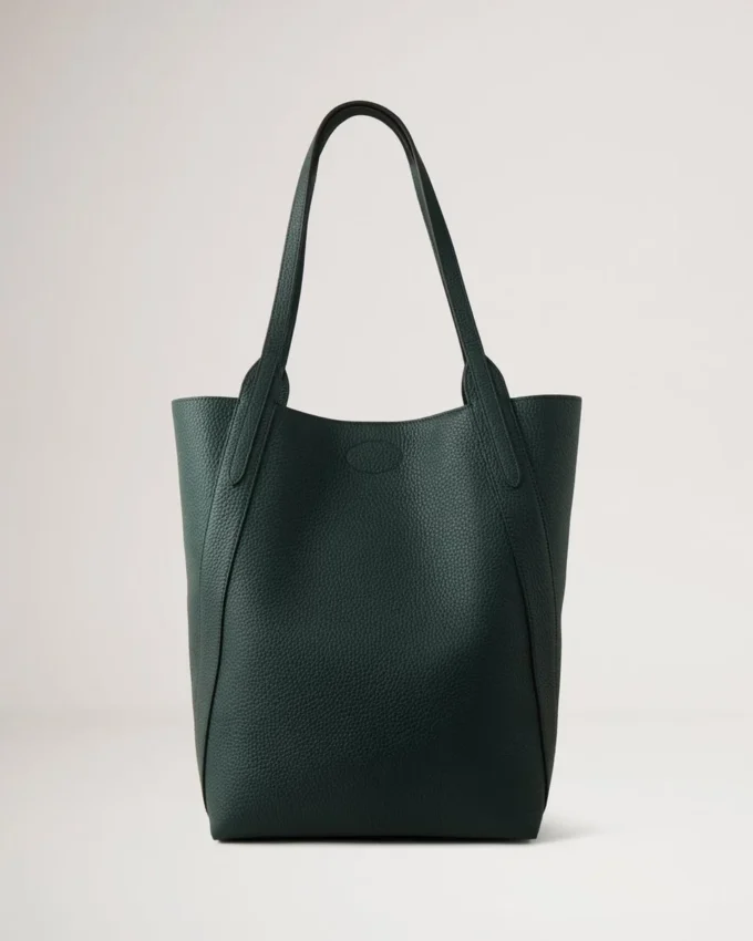North South Bayswater Tote Mulberry Green Heavy Grain North South Bayswater Tote Mulberry Green Heavy Grain