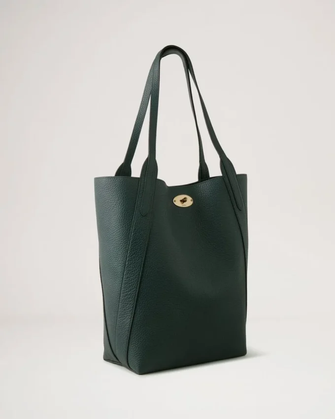 North South Bayswater Tote Mulberry Green Heavy Grain North South Bayswater Tote Mulberry Green Heavy Grain