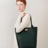 North South Bayswater Tote Mulberry Green Heavy Grain North South Bayswater Tote Mulberry Green Heavy Grain