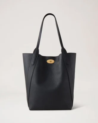 North South Bayswater Tote Schwarz Heavy Grain Damen