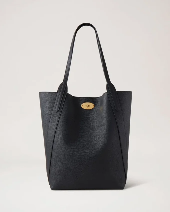 North South Bayswater Tote Schwarz Heavy Grain Damen North South Bayswater Tote Schwarz Heavy Grain Damen