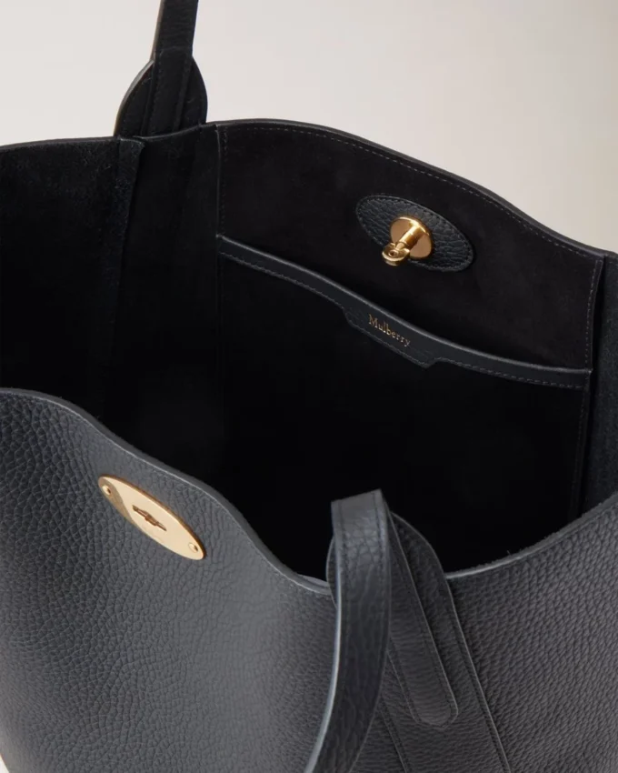 North South Bayswater Tote Schwarz Heavy Grain Damen North South Bayswater Tote Schwarz Heavy Grain Damen