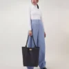 North South Bayswater Tote Schwarz Heavy Grain Damen North South Bayswater Tote Schwarz Heavy Grain Damen