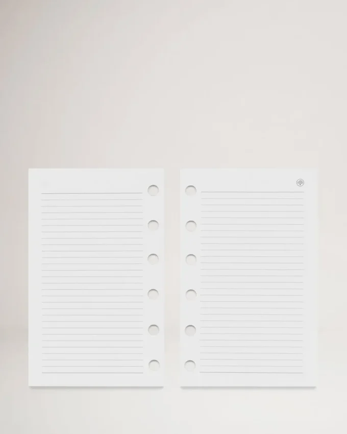 Notizbuch mit liniertem Papier, weißes Papier, Herren