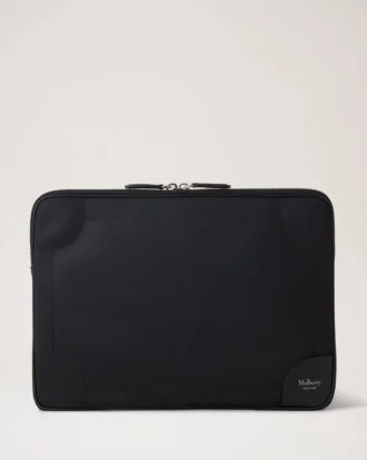 Nylon-Laptoptasche aus schwarzem Nylon für Damen