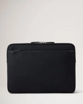 Nylon-Laptoptasche aus schwarzem Nylon für Damen
