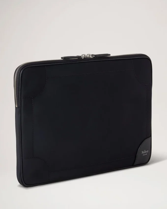 Nylon-Laptoptasche aus schwarzem Nylon für Damen