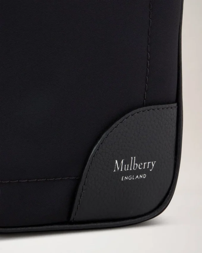 Nylon-Laptoptasche aus schwarzem Nylon für Damen