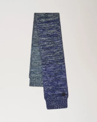 Ombre-Dégradé-Schal Kobaltblau Lammwolle Damen Ombre-Dégradé-Schal Kobaltblau Lammwolle Damen