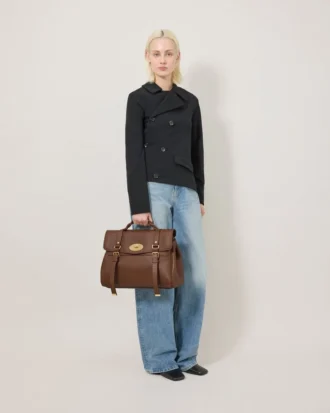 Oversized Alexa Bright Oak Heavy Grain Damen