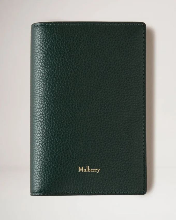 Passhülle Mulberry Green Small Classic Grain Passhülle Mulberry Green Small Classic Grain