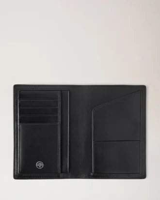 Passhülle Schwarz Small Classic Grain Herren