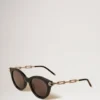 Penny Sonnenbrille Schwarz Acetat Damen Penny Sonnenbrille Schwarz Acetat Damen