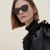 Penny Sonnenbrille Schwarz Acetat Damen Penny Sonnenbrille Schwarz Acetat Damen