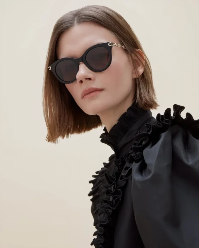 Penny Sonnenbrille Schwarz Acetat Damen Penny Sonnenbrille Schwarz Acetat Damen