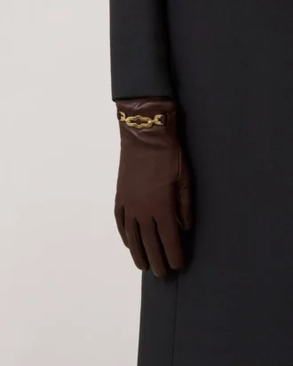 Pimlico-Handschuhe aus Nappaleder in Ebenholz Pimlico-Handschuhe aus Nappaleder in Ebenholz