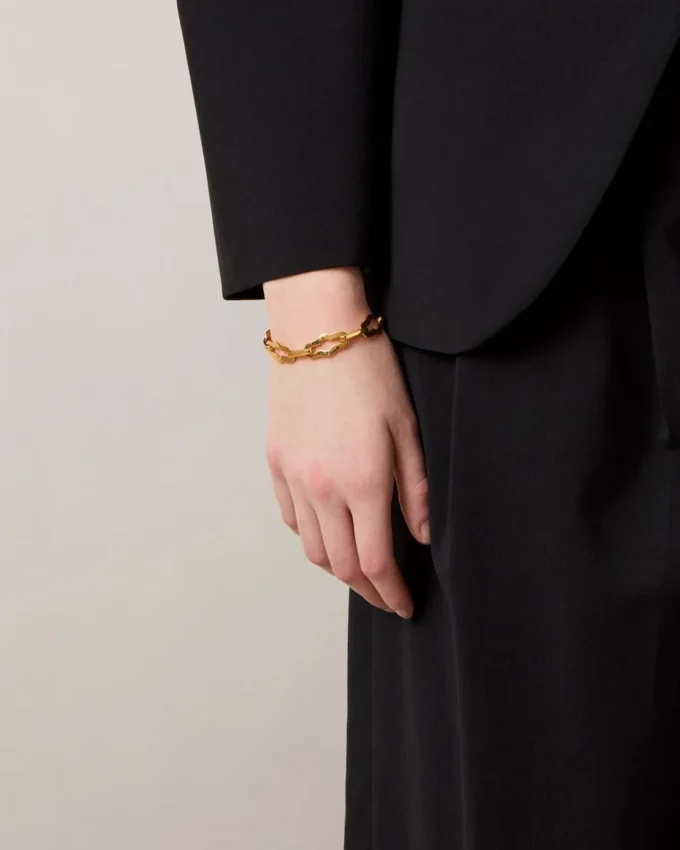 Pimlico-Kettenarmband aus vergoldetem Messing für Damen Pimlico-Kettenarmband aus vergoldetem Messing für Damen