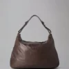 Poppy Hobo Secondhand Schokoladenbraunes, leichtes Antikleder Poppy Hobo Secondhand Schokoladenbraunes, leichtes Antikleder