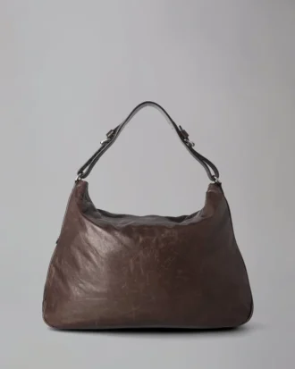 Poppy Hobo Secondhand Schokoladenbraunes, leichtes Antikleder