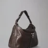 Poppy Hobo Secondhand Schokoladenbraunes, leichtes Antikleder Poppy Hobo Secondhand Schokoladenbraunes, leichtes Antikleder
