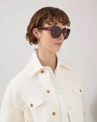 Poppy Sonnenbrille Black Cherry Bio-Acetat & Bio-Nylon Poppy Sonnenbrille Black Cherry Bio-Acetat & Bio-Nylon