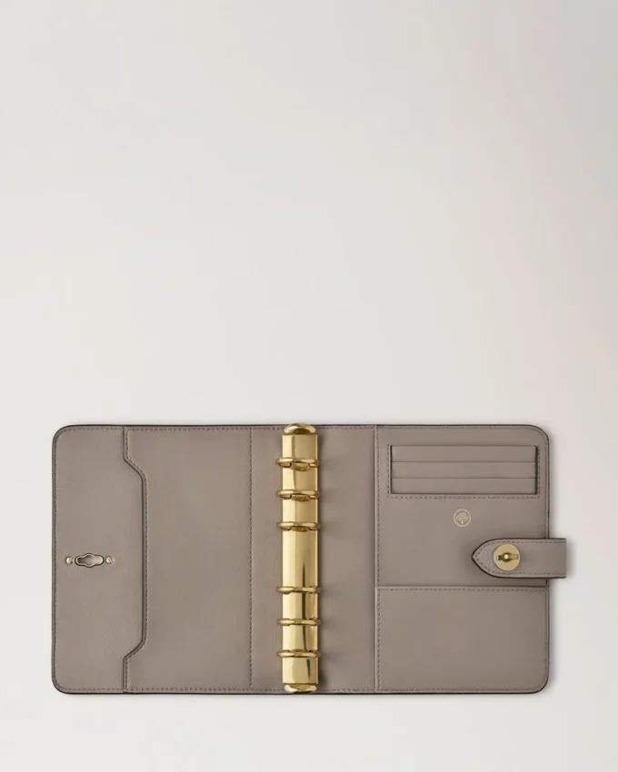 Postman’s Lock Agenda Cashmere Taupe Small Classic Grain