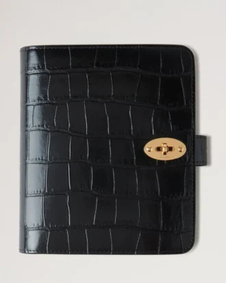 Postman’s Lock Agenda Schwarz Glänzend Small Croc Herren Postman’s Lock Agenda Schwarz Glänzend Small Croc Herren