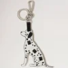 Puzzle-Schlüsselanhänger – Dalmatiner Schwarz-Weiß Silky Calf-Seidenleder & kleines klassisches Narbleder Puzzle-Schlüsselanhänger – Dalmatiner Schwarz-Weiß Silky Calf-Seidenleder & kleines klassisches Narbleder