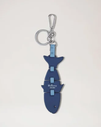 Puzzle-Schlüsselanhänger – Fisch, hellblau, Silky Calf, Damen