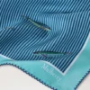 Quadratischer Schal – Angelköder Marina Blue Seidentwill Quadratischer Schal – Angelköder Marina Blue Seidentwill