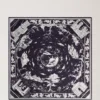 Quadratischer Schal – British Park Deep Aubergine Seidentwill Quadratischer Schal – British Park Deep Aubergine Seidentwill