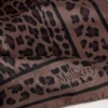 Quadratischer Schal – Leopard Ebony Seidentwill für Damen Quadratischer Schal – Leopard Ebony Seidentwill für Damen