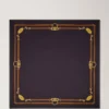 Quadratischer Schal – mit Gürtelrand, tiefes Aubergine, Seidentwill Quadratischer Schal – mit Gürtelrand, tiefes Aubergine, Seidentwill