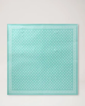 Quadratischer Schal – Mulberry, marineblauer Seidentwill Quadratischer Schal – Mulberry, marineblauer Seidentwill