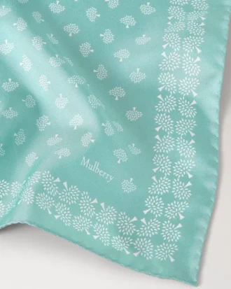 Quadratischer Schal – Mulberry, marineblauer Seidentwill Quadratischer Schal – Mulberry, marineblauer Seidentwill