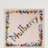 Quadratischer Schal – Wild Floral Blossom Pink Seidentwill Quadratischer Schal – Wild Floral Blossom Pink Seidentwill