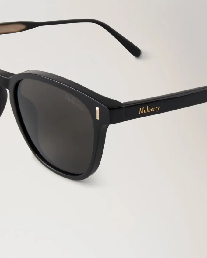 Quinn Sonnenbrille Schwarze Bio-Acetat-Sonnenbrille Quinn Sonnenbrille Schwarze Bio-Acetat-Sonnenbrille