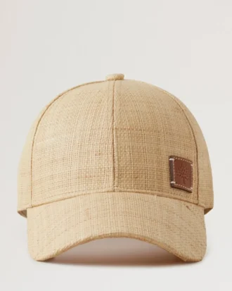 Raffia-Baseballkappe Beige Raffia Damen Raffia-Baseballkappe Beige Raffia Damen