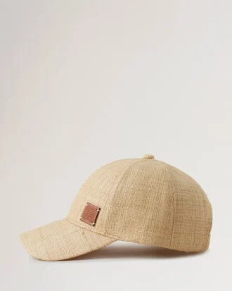 Raffia-Baseballkappe Beige Raffia Damen Raffia-Baseballkappe Beige Raffia Damen