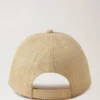 Raffia-Baseballkappe Beige Raffia Damen